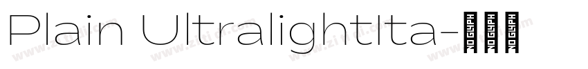 Plain UltralightIta字体转换 Plain UltralightIta字体转换
